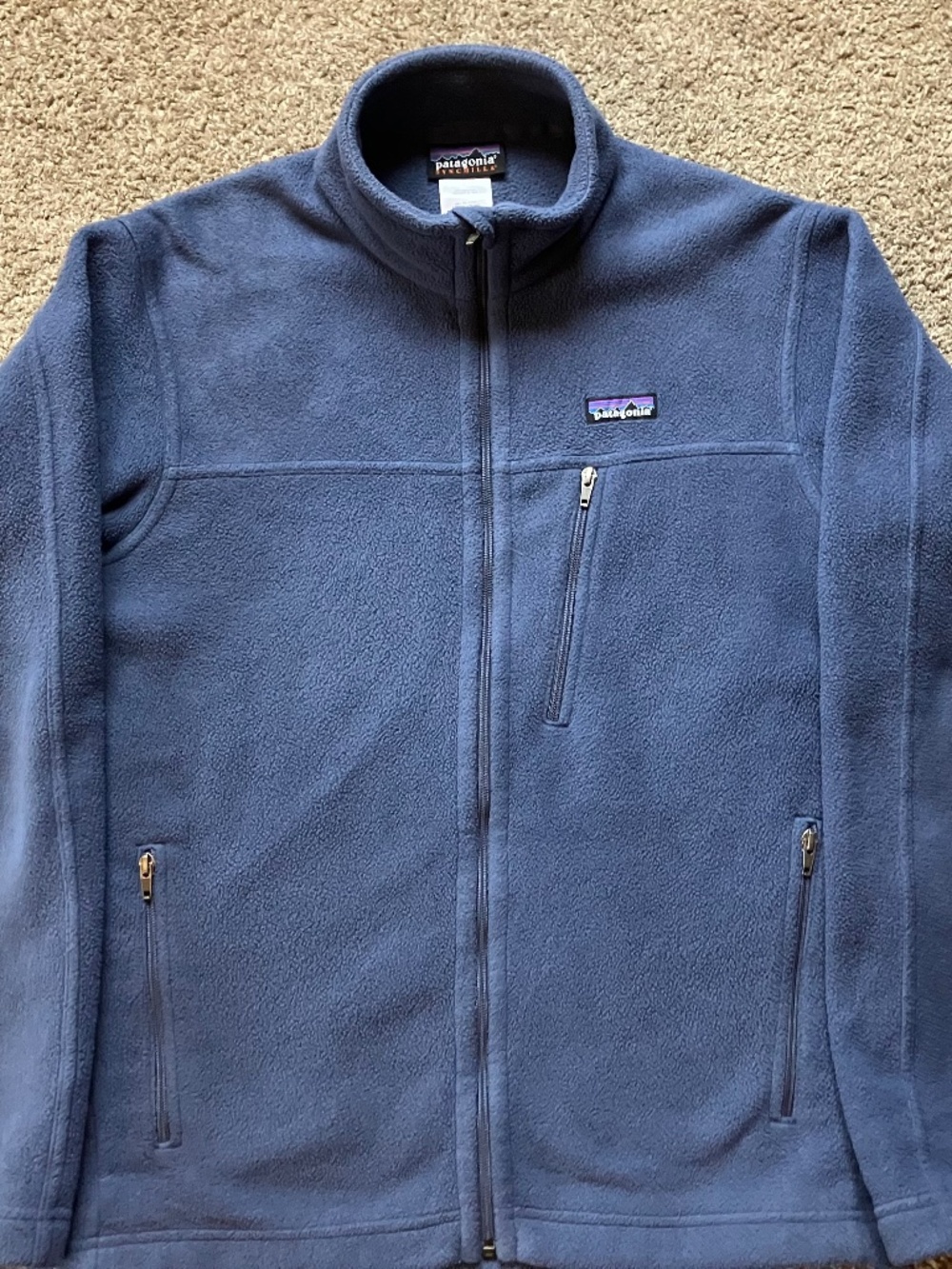Men’s Patagonia Synchilla Full Zip Fleece | Light Blue | Size M